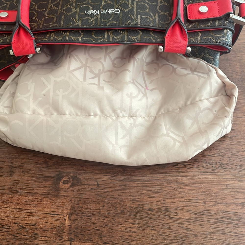 Calvin Klein logo satchel purse - Picture 10 of 16